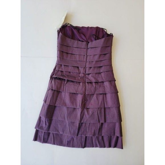 NEW Women Medium Shireen Purple Mini Formal Prom Party Dress Sleeveless - Picture 3 of 7